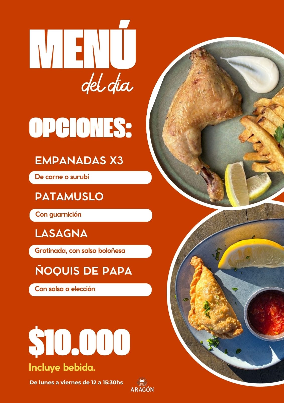 Almuerzo del dia